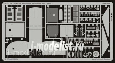 32116 Eduard 1/32 Фототравление экстерьер для MiGG-29 Fulcrum 