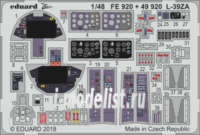 49920 Eduard 1/48 photo etched parts for the L-39ZA