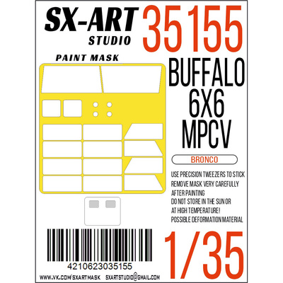 35155 SX-Art 1/35 Окрасочная маска Buffalo 6x6 MPCV (Bronco)