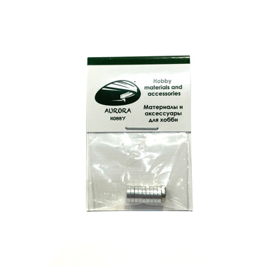 AH9104 Aurora Hobby Neodymium Magnets (tablet) diam. 5 mm, height 1.5 mm. 10 pcs. in the up.