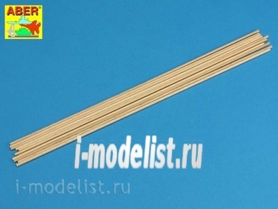 WR2 Aber Wood round rods O 2mm length 250mm x 10 pcs.
