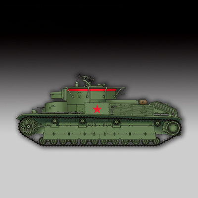 07150 Trumpeter 1/72 Soviet T-28 Medium Tank (Welded)
