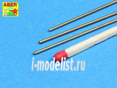 BR 11 Aber Brass  round rods fi 1,1mm length 250mm x 3 pcs.
