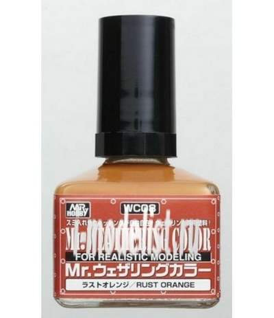 WC08 Gunze Sangyo Смывка MR.WEATHERING Color - Rust Orange