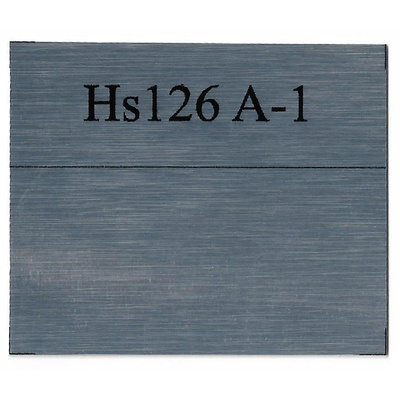 Т411 Plate Табличка для сгиба HS 126 A-1