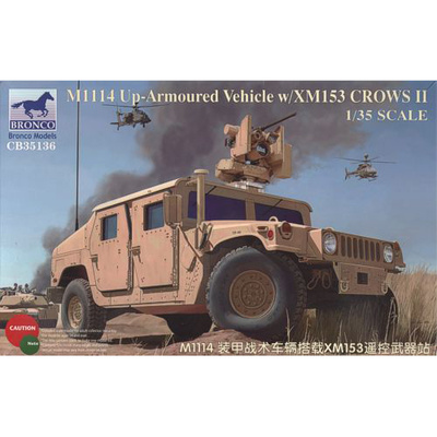 CB35136 Bronco 1/35 M1114 Up-Armoured Vehicle w/ Xm153 Crows II