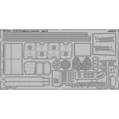 32278 Eduard 1/32 Фототравление для С-25 Frogfoot, экстерьер