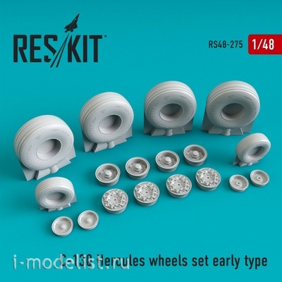 RS48-0275 Reskit 1/48 C-130 Hercules Early Type Resin Wheels