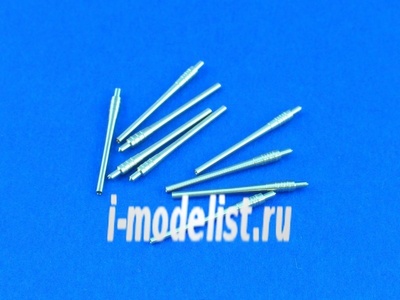 700 L-05 Aber 1/700 Стволы металлические Set of 9 pcs 460 mm barrels for ships Yamato, Musashi