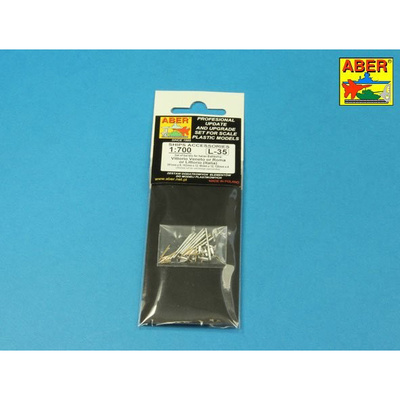 RE-700 L35 Aber 1/700 Металлические стволы для Итальянского линкора: RN Roma или Littorio или Vittorio Veneto 381mm x 9, 152mm x 12, 90mm x 12