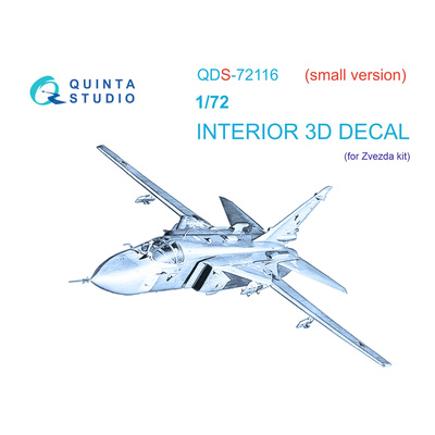 QDS-72116 Quinta Studio 1/72 3D Декаль интерьера кабины С-24М (Звезда) (малая версия)