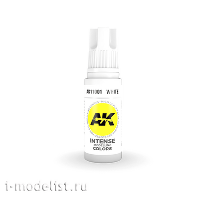AK11001 AK Interactive Краска акриловая 3rd Generation White 17ml / Белый