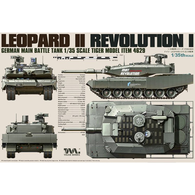4629 Tiger Model 1/35 Немецкий основной боевой танк Revolution I Leopard II