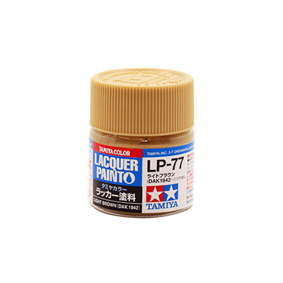 82177 Tamiya LP-77 LIGHT BROWN DAK 1942 (СВЕТЛО-КОРИЧНЕВАЯ) КРАСКА ЛАКОВАЯ, 10 МЛ. TAMIYA