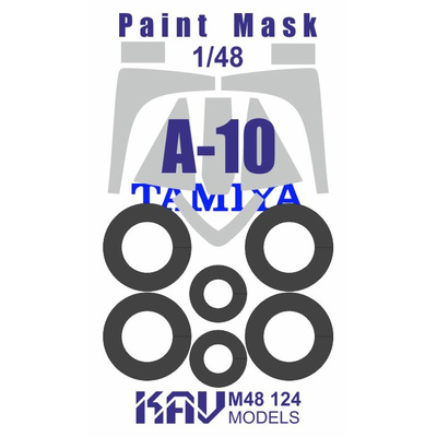 M48 124 KAV models 1/48 Окрасочная маска для модели A-10 (Tamiya)