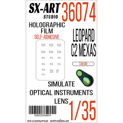 36074 SX-Art 1/35 Имитация смотровых приборов Leopard C2 Mexas (Takom)