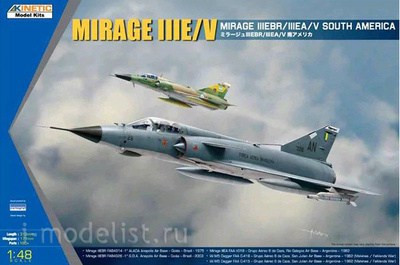 K48052 Kinetic 1/48 Mirage IIIE/V Mirage IIIEBR/IIIEA/V South America