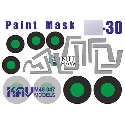 M48 047 KAV Models 1/48 Окрасочная маска для С-30 (Kitty Hawk)