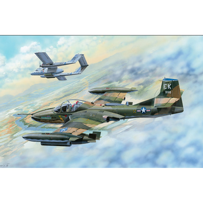 02889 Трубач 1/48 US A-37B Dragonfly Light Ground-Attack Aircraft