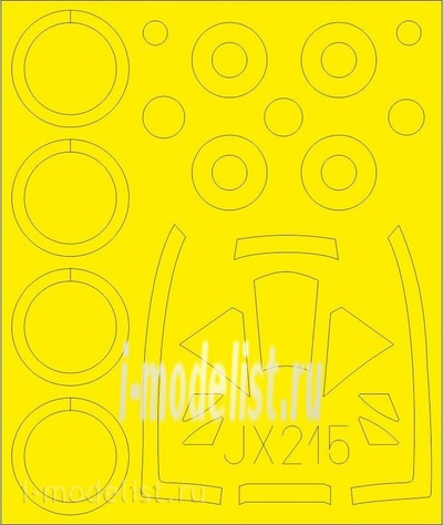JX215 Eduard 1/32 Маска для Tempest Mk. VI