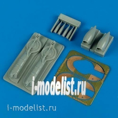 QB48 463 Quickboost 1/48 Конверсионный набор для P-38J Lightning update turbo & air intakes