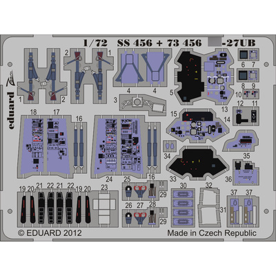73456 Eduard 1/72 Фототравление для С-27UB S. A.