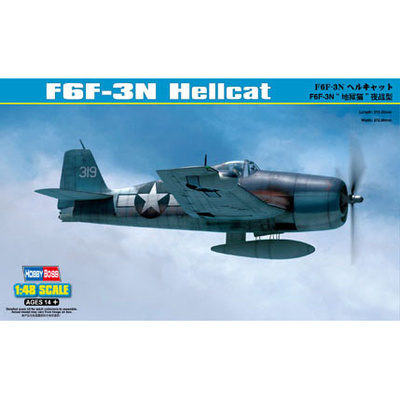 80340 HobbyBoss 1/48 Американский палубный ночной истребитель F6F-3N Hellcat