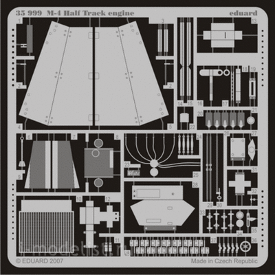 35999 Eduard 1/35 photo etched parts for M-4 Half Track engine