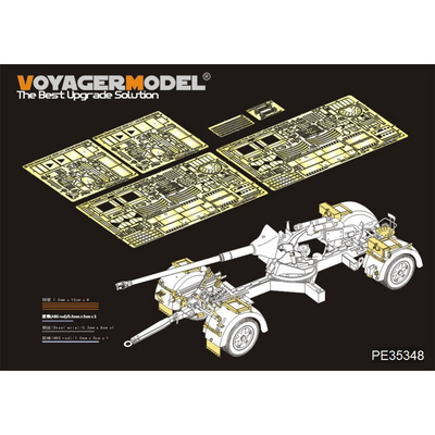 PE35348 Voyager Model 1/35 Фототравление для PaK 43/3 L/71 mit Behelfslafette (Dragon)