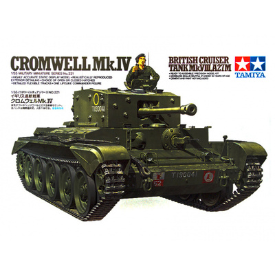 35221 Tamiya 1/35 Английский средний крейсерский танк Mk.VIII Кромвель Mk.IV, индекс разработки A27M (Meteor) с 1фигурой командира