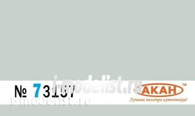 73157 Акан Краска водорастворимая Серо-голубой, светлый (заводской образец цвета)  вокруг, камуфляжные пятна-1 на самолётах: Т-50 пак фа Объём: 10 мл.