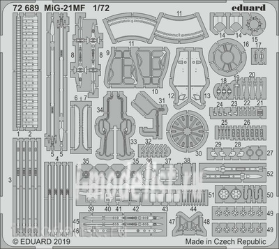 72689 Eduard 1/72 Фототравление для MiGG-21МФ