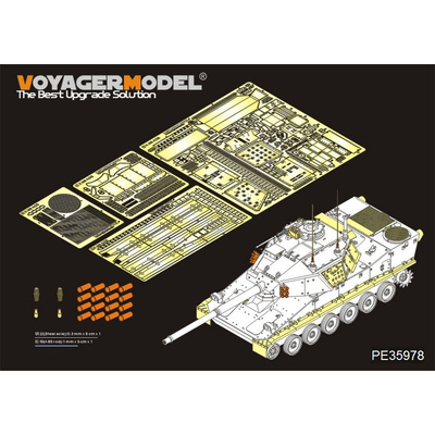 PE35978 Voyager Model 1/35 Базовое фототравление для Bergepanther Ausf.A (для PANDA PH35039)