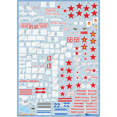 72051 Begemot 1/72 Декаль на самолет Я-7 (family)