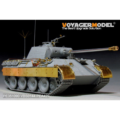PE351090 Voyager Model 1/35 Базовый набор фототравления для раннего Panther D (Dragon 6160/6168/6358)