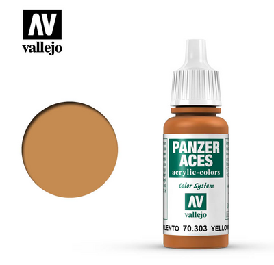 70303 Vallejo Краска акриловая `Panzer Aces` Желтоватая ржавчина / Yellowish Rust