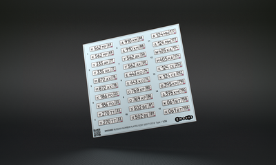 EM35003 Emboss 1/35 Регистрационные знаки транспортных средств в России ГОСТ 50577-2018 Тип 1