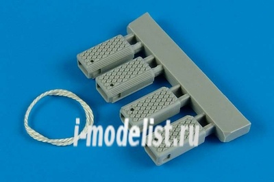 132 007 Aires 1/32 Набор дополнений US. Navy polyurethane wheel chock with nylon thread - early