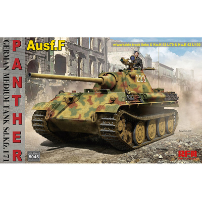 RM-5045 Rye Field Model 1/35 Немецкий средний танк Sd.Kfz.171 Panther Ausf. F с рабочими траками