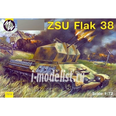7213 Military Wheels 1/72 Танк тип 34 с Flak-38
