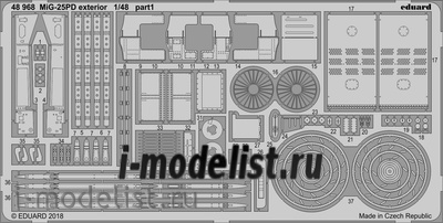 48968 Eduard 1/48 Фототравление для MiGG-25PD exteriér