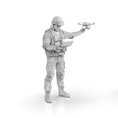 DVC35063 DVC 1/35 Солдат с квадрокоптером