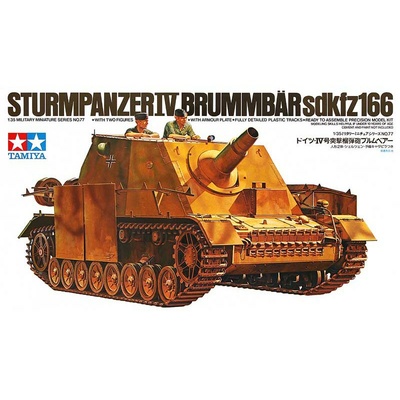35077 Tamiya 1/35 Самоходное орудие Sturmpanzer IV Brumbar с 2 фигурами