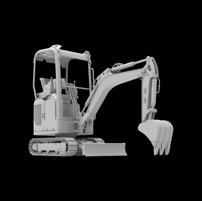 im35093 Imodelist 1/35 Mini Excavator for Model 3650 Zvezda