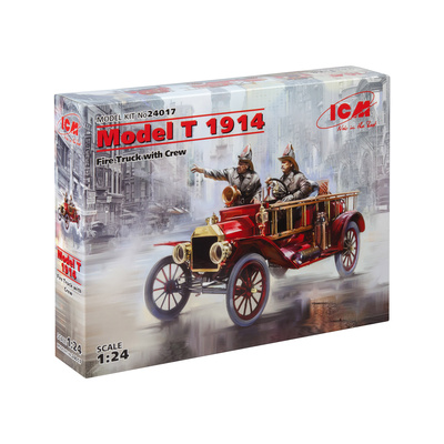 24017 ICM 1/24 Model T 1914 Fire Truck with crew