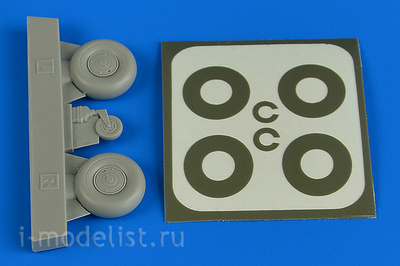 2226 Aires 1/32 Набор дополнений Bucker Bu 131 wheels & paint masks disc cover