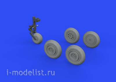 672228 Eduard 1/72 Набор дополнений MiGG-17 колёса 