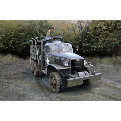 83833 HobbyBoss 1/35 Армейский грузовик США GMC CCKW-352 с тентом и турелью