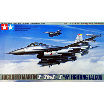 61098 Tamiya 1/48 Американский лёгкий самолёт F-16CJ Fighting Falcon, 3 варианта декалей, 1 фигура пилота