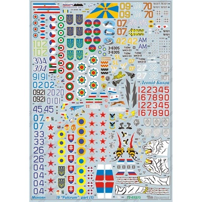 72032 Begemot 1/72 Decal for model M&G-29 (1)